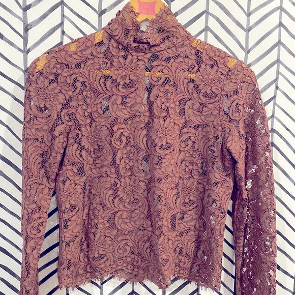 Wilfred Lace High Necked Blouse - Picture 1 of 3